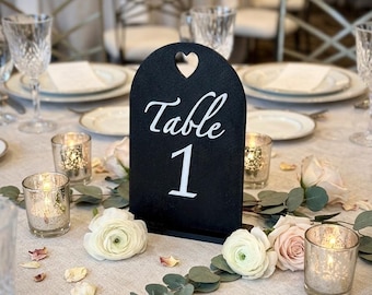 Table Number Signs + FREE GIFT | Freestanding Table Sign | Custom Colour Options | Wedding Cafe Restaurant Corporate Office Events Birthdays