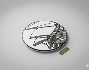 Sydney Opera House Coasters with Holder | Hand Drawn | Architectural Drinkware Set | Unique Coaster Art Gift | Set of 4 or 6