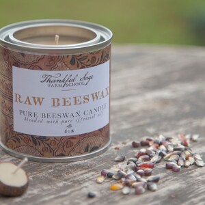 Raw Beeswax Pure Candle