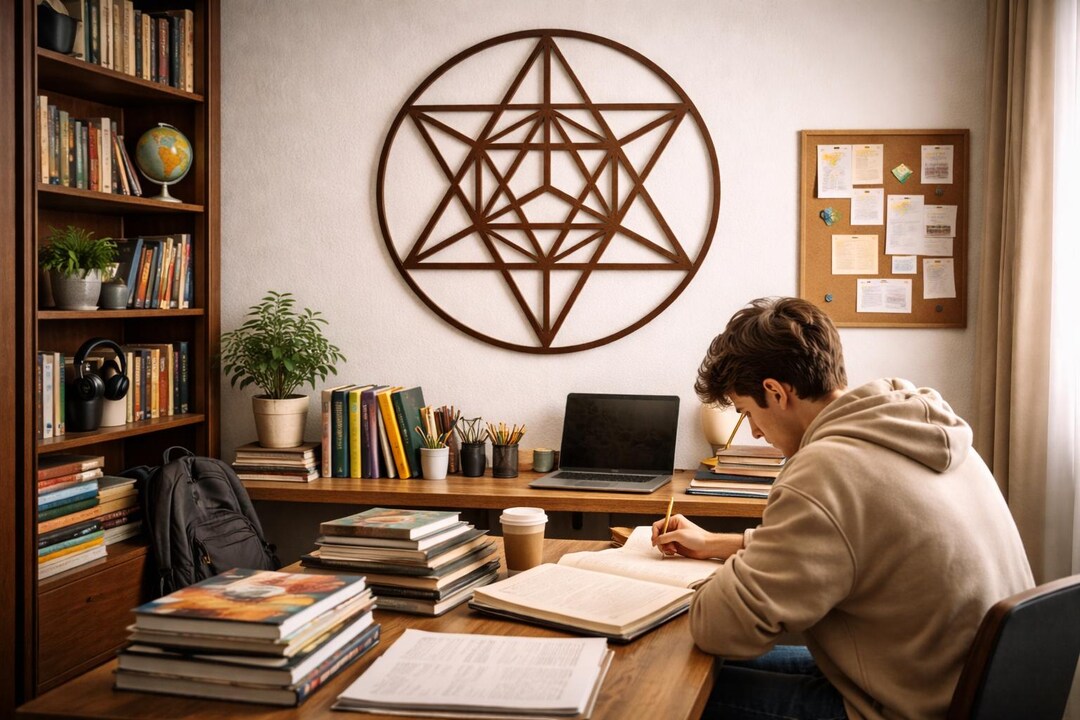 Metatron’s Cube Sacred Geometry Wall Art – Spiritual Geometric Circle ...