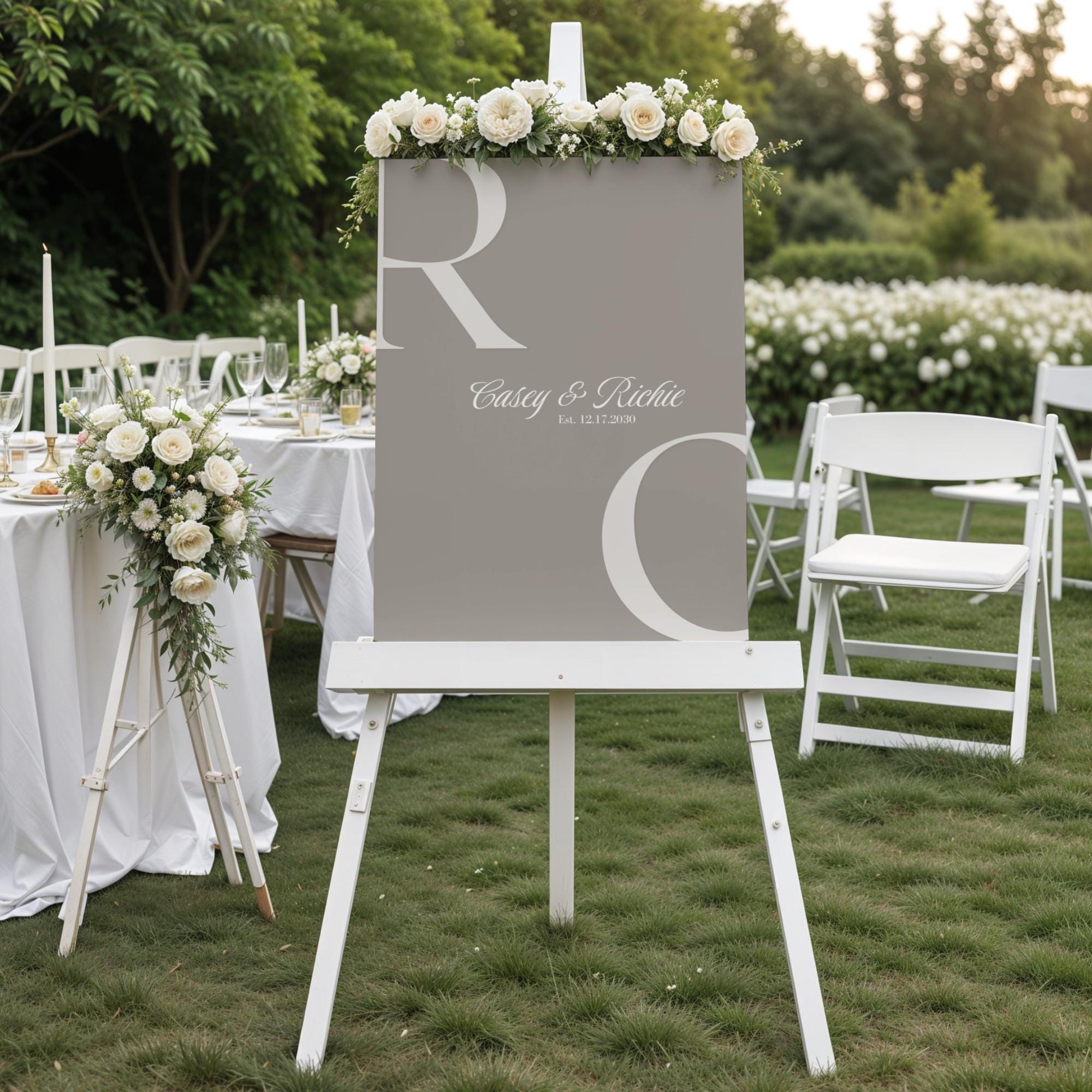 Neutral Wedding Welcome Sign Printable Template Editable Seating Chart ...