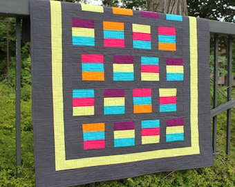 Shuffle-stap 2 1/2" strookquiltpatroon - meerdere formaten - pdf-versie