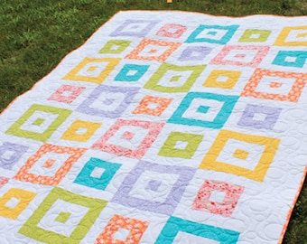 Shuffle-blok strookquiltpatroon van 2-1 / 2" - meerdere formaten - pdf-versie