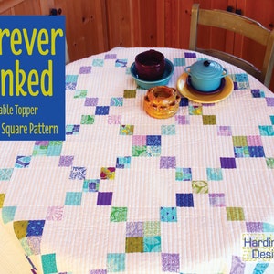 Forever Linked Mini Charm Table Topper Pattern image 1