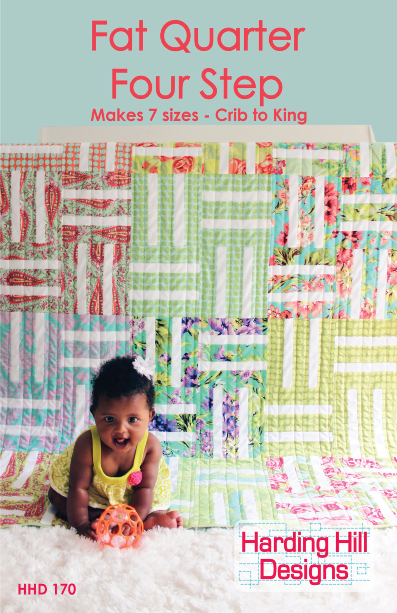 Fat Quarter Four Step Quilt Pattern - Multiple Sizes - PDF Version - Etsy