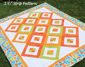 Sunshine Shimmy 2 1/2" strookquiltpatroon - meerdere maten - pdf-versie