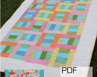 Can Can strookquiltpatroon van 2-1 / 2" - inclusief meerdere formaten - pdf-versie