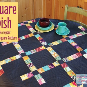 Square Dish Modern Quilted Table Topper PDF Version image 1