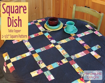 Square Dish - Modern Quilted Table Topper - PDF Version