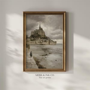 Mont Saint Michel Painting - Etsy
