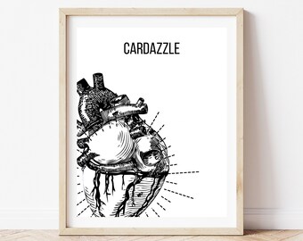 Anatomical Heart Print: Cardiology Art, Doctor Gift (Digital Download)