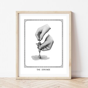THE SYRINGE Pharmacist Doctor Gift - Medical Art Print, Downloadable Art, Digital Art, Printable Art, Print at Home Art
