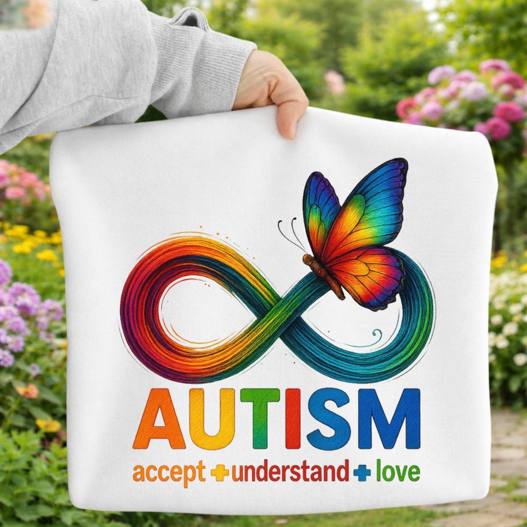 Autism Awareness Butterfly Infinity PNG, Accept Understand Love ...