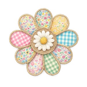 Patchworkbloem, png, sublimatiekunst paaslente (digitale download) afbeelding 6