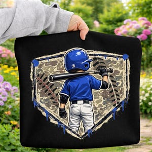 Baseball Player SVG PNG, Bow, Custom Name, Baseball Camo boys Girls Drip (Digital Download) image 8
