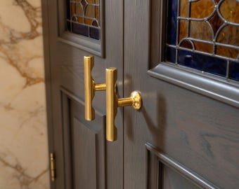 Modern T Bar Cabinet Knob, Minimalist Drawer Pull Handle, Metal Kitchen Cabinet Knob, Bathroom Vanity Pull, Furniture Hardware Decor