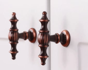 Gold Cabinet Handle Luxury Country Kitchen Drawer Pull Metal Knob Vintage Hardware Home Decor