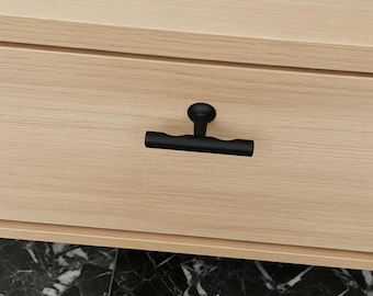Modern T Bar Cabinet Knob, Minimalist Drawer Pull Handle, Metal Kitchen Cabinet Knob, Bathroom Vanity Pull, Furniture Hardware Decor
