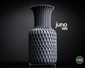 Jarrón decorativo, impresión 3D, jarrón de flores minimalista moderno, decoración elegante para el hogar.