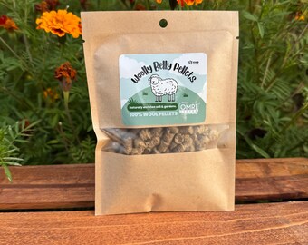 Pellets de lana de cordero, tamaño cordero, 1/2 taza, fertilizante 100 % lana de oveja, ¡que hace que las plantas sean felices!