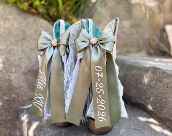 Custom Quinceanera Boot Bows