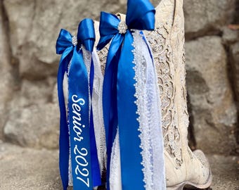 Custom Graduation Boot Bows
