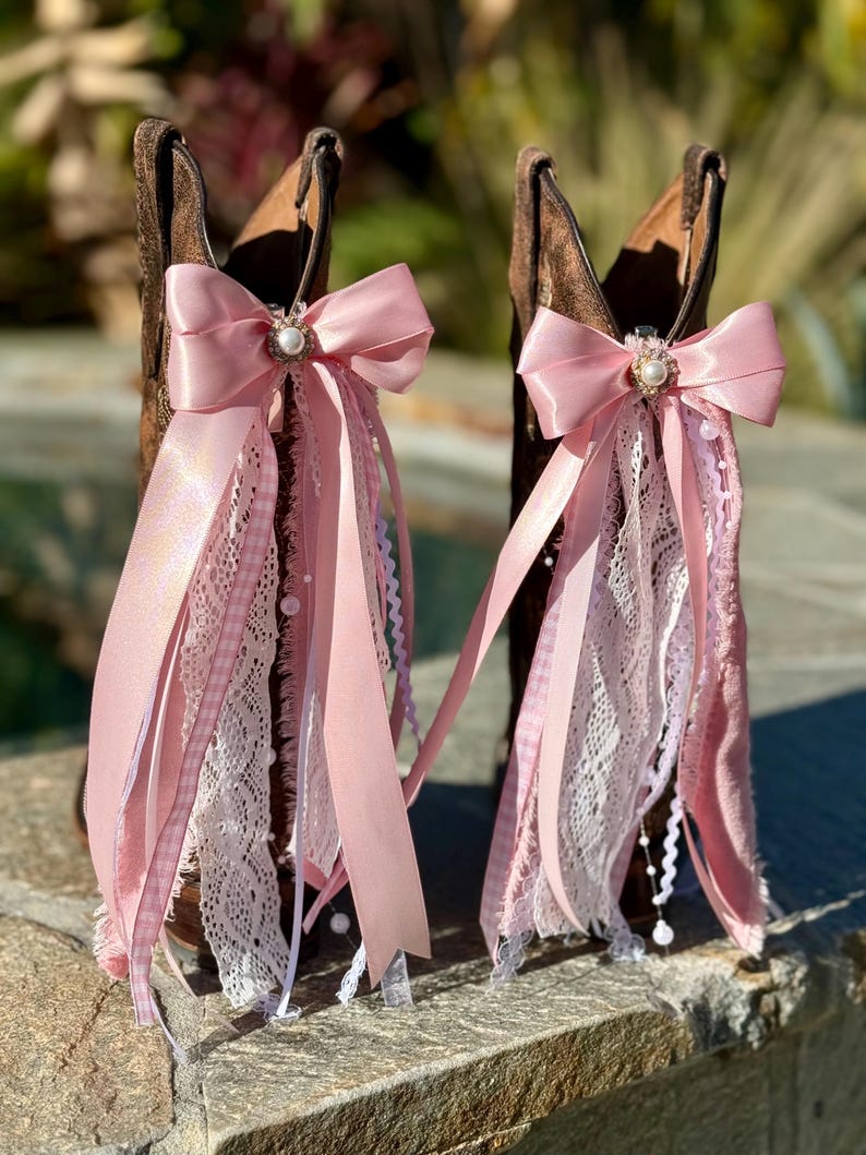 Cloud 9 Pink Boot Bows image 3