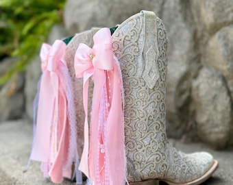 Cloud 9 Pink Boot Bows