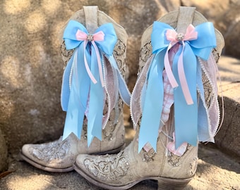 Gender Reveal Bows (side of boot)