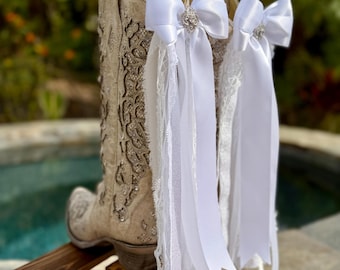 Forever Bidal Bows In White