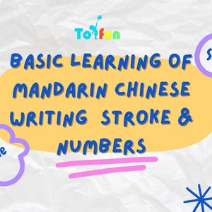 Foglio di lavoro sui tratti e i numeri di base del cinese mandarino