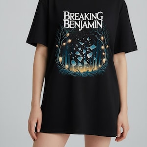 Breaking Benjamin-skjorta - Rockmusiktröja - Phobia Album - Unisex musiktröja - Comfort Colors-skjorta - Metalband