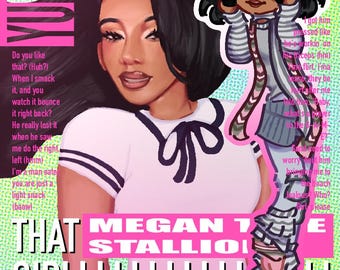 MEGAN THEE STALLION | art print