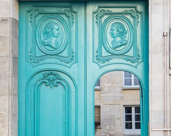 Paris Photograph - The Open Door, Vintage Decor, Architectural Fine Art Photograph, Urban Home Decor, Wall Art