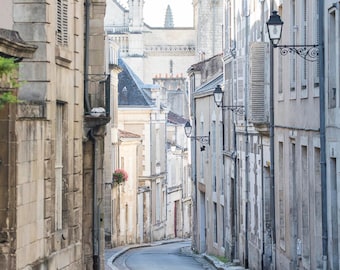 France Photo - Street in Poitiers, Historic Town, Fine Art Photograph, Home Decor, Large Wall Art, Gallery Wall Art