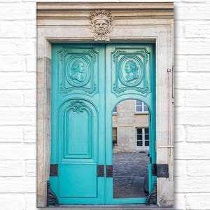Paris Photograph on Canvas The Open Door, Gallery Wrapped Canvas, Architecture Photo, Urban Decor, Large Wall Art image 1
