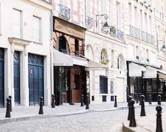 Paris Street Photograph, Sunday on Place Dauphine, Travel Fine Art Photograph, French Home Decor, Large Wall Art, Neutral Urban Decor