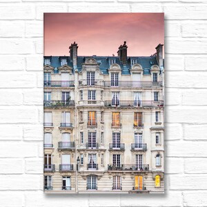 Paris Photography on Canvas - Sunset, Ile de la Cite, Paris, Gallery Wrapped Canvas,  French Home Decor, Large Wall Art, Travel Photography