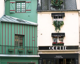 Paris Photography, Paris Pastry Shop, Odette, Fine Art Travel Photograph, Paris Decor, Large Wall Art