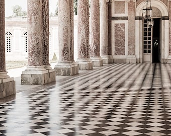 Versailles Paris Photography - Le Grand Trianon, Monochrome French Home Decor, Elegant Wall Art