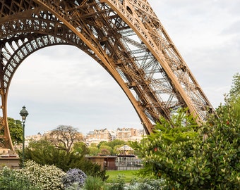 Paris Eiffel Tower Photograph, Eiffel Tower Arch-Horizontal, Large Wall Art, French Kitchen Decor, Fine Art Travel Photograph