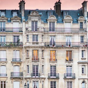 Paris Photography, Sunset, Ile de la Cite, Architecture Fine Art Photograph, French Decor, Large Wall Art