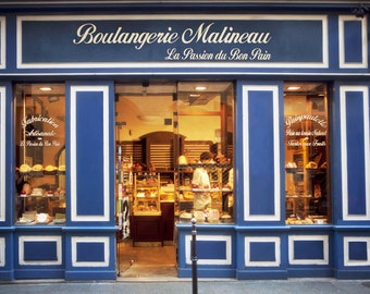 Photographie de Paris - Boulangerie Malineau, boulangerie française, pâtisserie, Paris, France, art de la cuisine, décoration murale