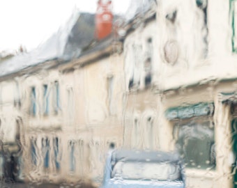 France Fine Art Photo - Vintage Citroen in the rain, French Home Decor, Large Wall Art, France Art Print, Travel Photography, Loire