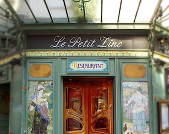 Photographie de Paris - Restaurant Le Petit Zinc, Art nouveau, Paris France, Décoration d'intérieur