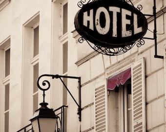 Paris Fotografie - Strassenszene, Paris Dekor, Hotel, Architektonische Fine Art Fotografie, Urbanes Wohndekor