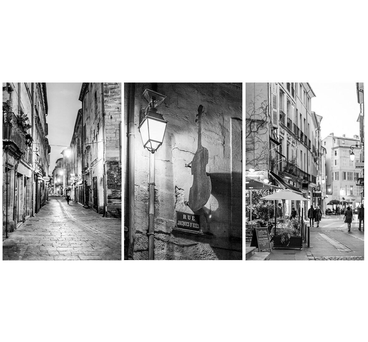 South Of France Black And White Photography Set Town Scenes Etsy