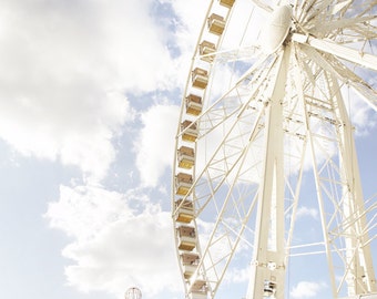 Paris Photo - Roue de Paris, Ferris Wheel, Carnival, Tuileries, Home Decor