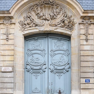 Paris Photography - Travel Photograph, The Most Beautiful Door in Paris, Architectural Fine Art Print, French Home Decor, Large Wall Art