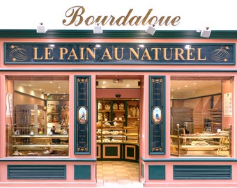 Paris Boulangerie Fine Art Photograph, Bourdaloue, Large Wall Art, French Kitchen Decor, Travel Photograph